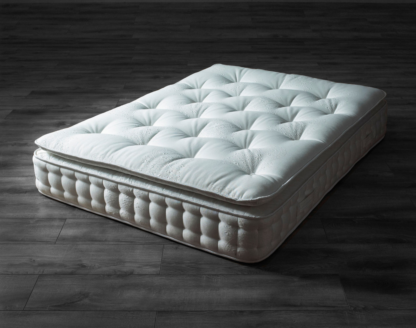 Mozart 4000 Natural Pillow Top Mattress | Wool, Cashmere, Pocket Springs | Handmade UK